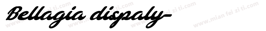 Bellagia dispaly字体转换